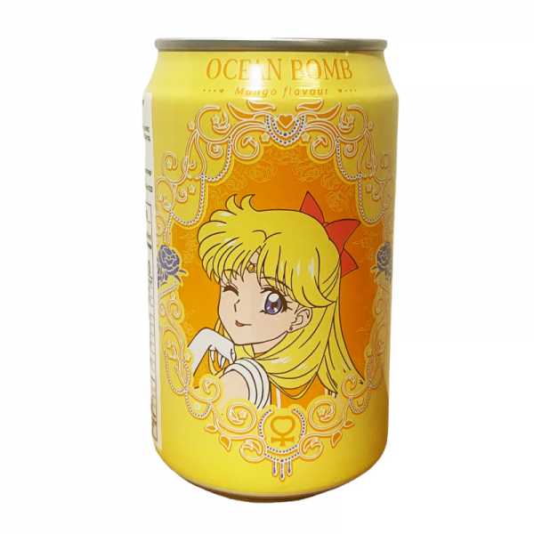Ocean Bomb SAILOR MOON VENUS Mango Flavour Sparkling Water 330 ml Taiwan