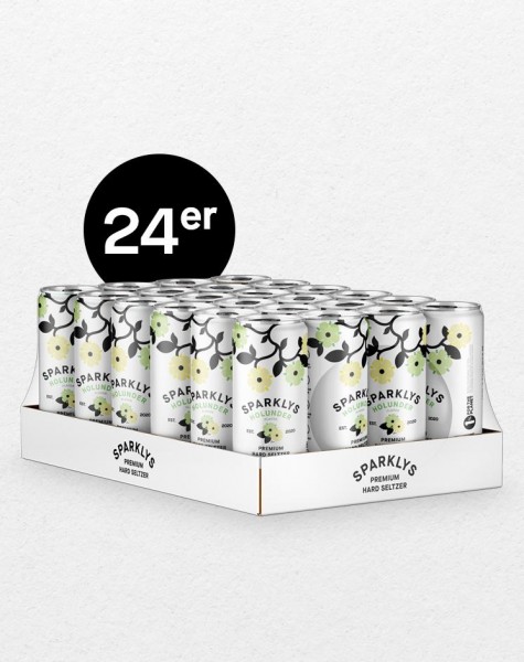 SPARKLYS Hard Seltzer HOLUNDER Kiste 24 x 250 ml / 5 % Österreich