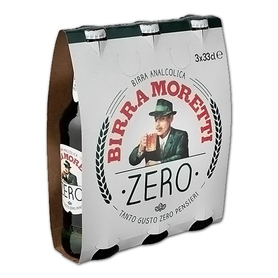 Birra MORETTI ZERO Alkoholfreies Bier Kiste 24 x 330 ml Italien