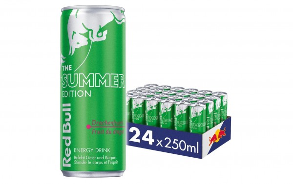 Red Bull Summer Edition 2021 DRACHENFRUCHT Energy Drink Kiste 24 x 250 ml Schweiz