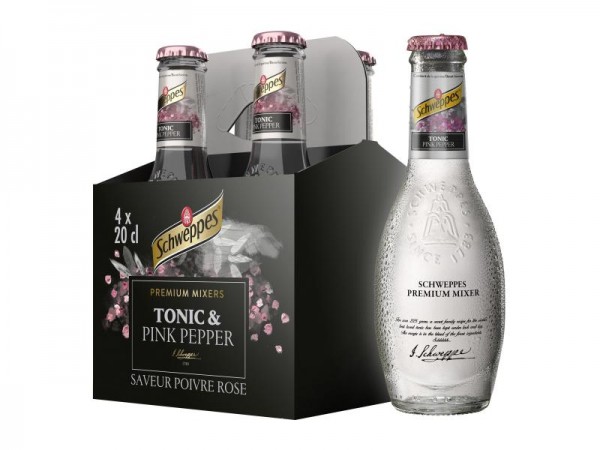 Schweppes Premium Mixer TONIC with Pink Pepper Kiste 24 x 200 ml Belgien