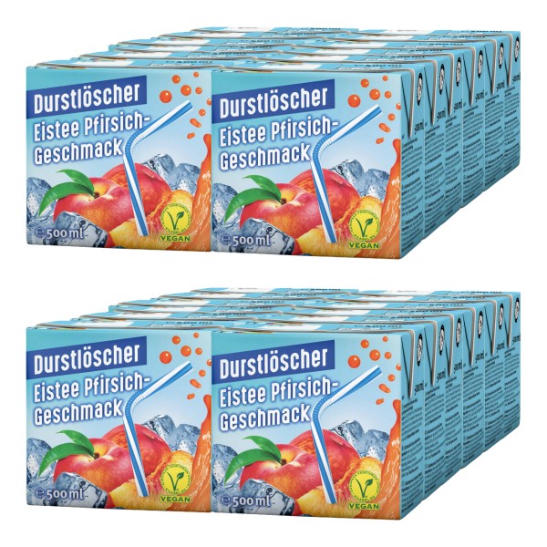 DURSTLÖSCHER Eistee PFIRSICH Kiste 24 x 500 ml Deutschland