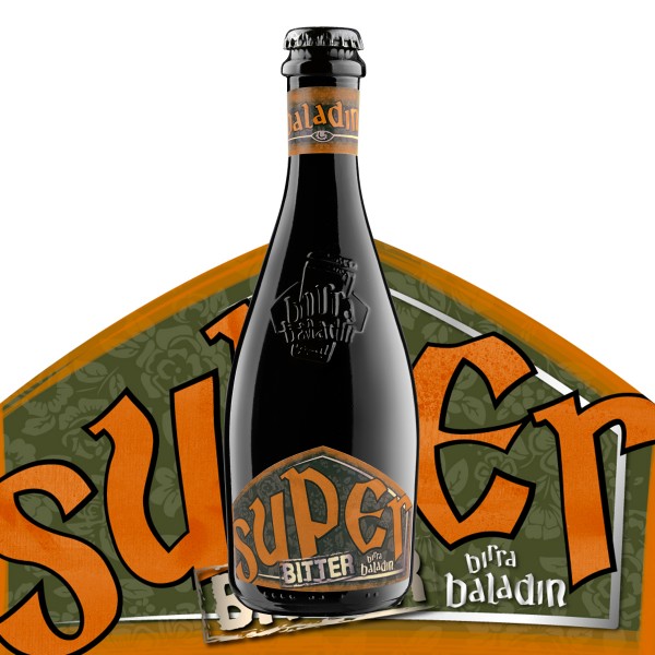 Birra BALADIN SUPER BITTER Hoppend Belgian Ale Starkbier Kiste 12 x 330 ml / 8 % Italien