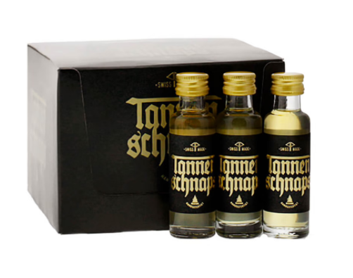 TANNENSCHNAPS Likör MINIATURE Box 25 x 2 cl / 26 % Schweiz