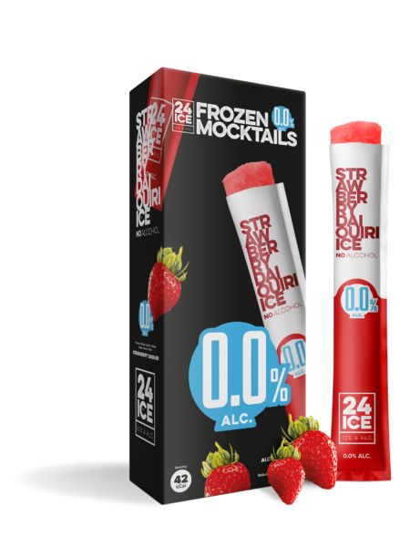 24ICE Frozen Mocktail STRAWBERRY DAIQUIRI ALKOHOLFREI 5 x 65 ml Holland