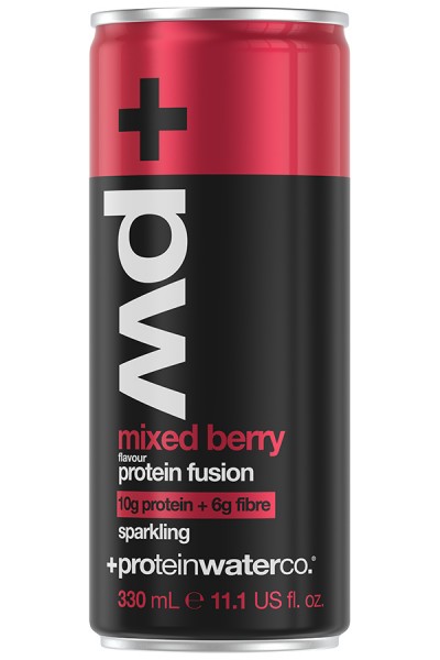 Protein Water fusion sparkling MIXED BERRY Kiste 24 x 330 ml UK