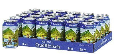 Appenzeller Quöllfrisch Lager Bier 24 x 330 ml / 4.8 % Schweiz