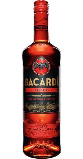 BACARDI CARTA FUEGO Red Spiced Rum 70 cl / 40 % Puerto Rico