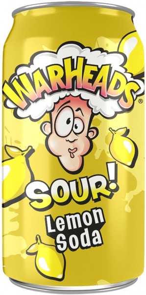 WARHEADS Sour LEMON Soda 355 ml USA