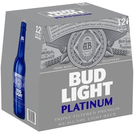 Bud Light Platinum Glasflasche Kiste 24 x 355 ml / 6 % USA