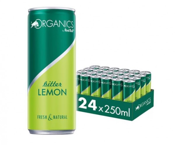 Red Bull Organics BITTER LEMON Kiste 24 x 250 ml Schweiz