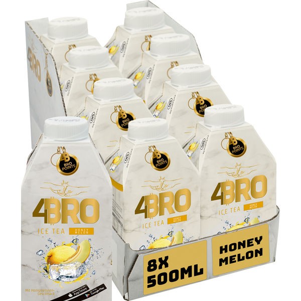 4Bro Ice Tea HONEY MELON Kiste 24 x 500 ml Deutschland