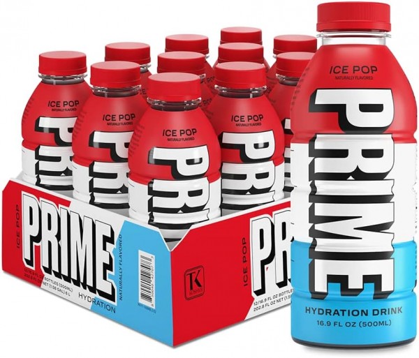 PRIME Hydration Drink ICE POP Kiste 12 x 500 ml USA