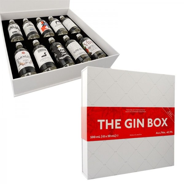 THE GIN BOX World Gin Tour Edition 2020 - 10 x 50 ml / 42.9 % diverse Länder