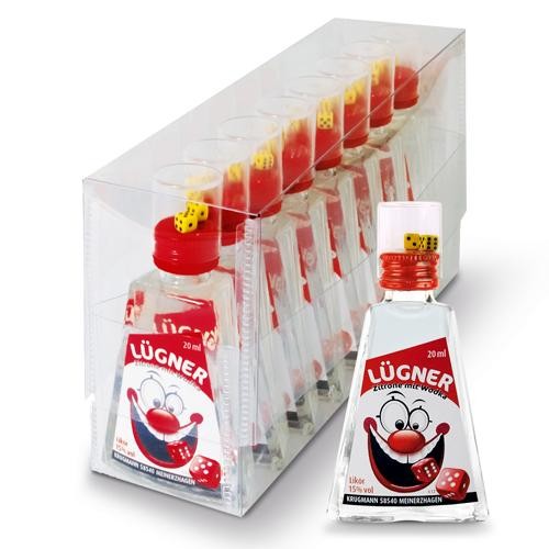 LÜGNER Shot mit Zitronengeschmack inkl. 2 Würfel 20 ml / 15 % Deutschland