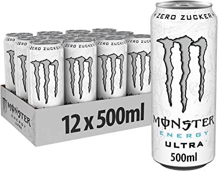 MONSTER Energy ULTRA WHITE Zero Kiste 12 x 500 ml UK