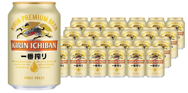 KIRIN ICHIBAN Premium Beer DOSE Kiste 24 x 330 ml / 5 % Japan