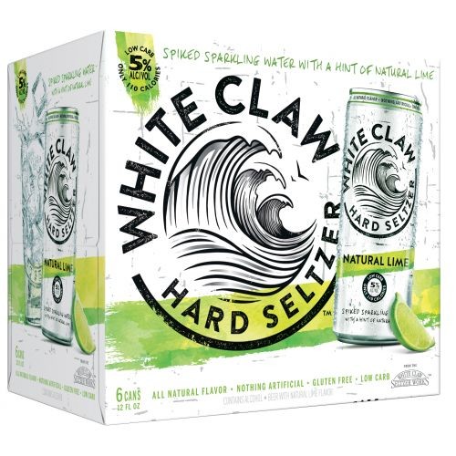 White Claw HARD SELTZER NATURAL LIME Kiste 24 x 355 ml / 5 % USA