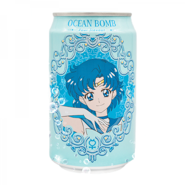 Ocean Bomb Sailor Moon ANIME Pear Flavour Sparkling Water 330 ml Taiwan