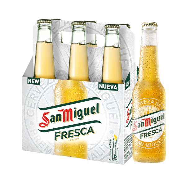San Miguel FRESCA Bier Kiste 24 x 330 ml / 4.4 % Spanien