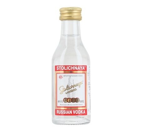 STOLICHNAYA Vodka MINIATURE 5 cl / 40 % Lettland