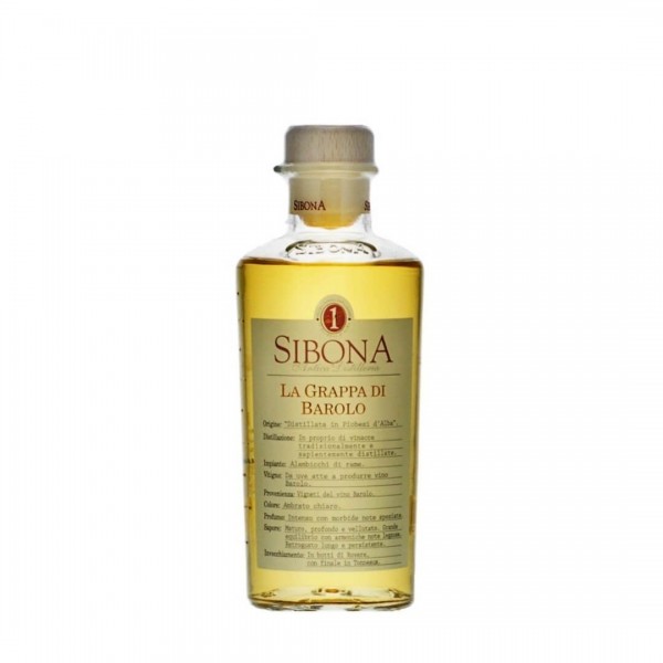 SIBONA Grappa BAROLO 50 cl / 44 % Italien