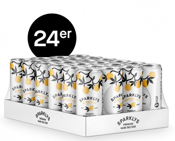 SPARKLYS Hard Seltzer MARACUJA Kiste 24 x 250 ml / 5 % Österreich