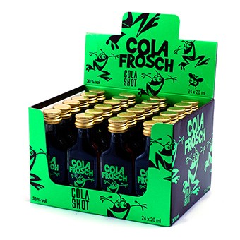 COLA Frosch Shot BOX 24 x 2 cl / 30 % Schweiz