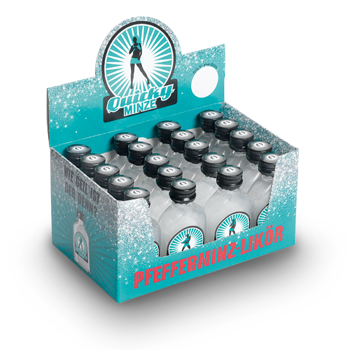 Quicky MINZE Shot Vodkalikör BOX 20 x 2 cl / 20 % Deutschland