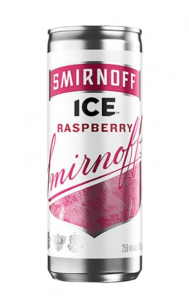 SMIRNOFF ICE RASPBERRY Dosen Kiste 24 x 250 ml / 4 % Italien