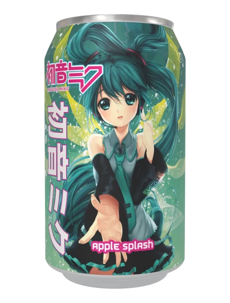 Ocean Bomb Kawaji Hatsune Miku Apple Soda Kiste 24 x 330 ml Taiwan