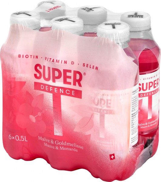 SuperT DEFENCE Vitamin Tee Kalorienarm PET Kiste 24 x 500 ml Schweiz