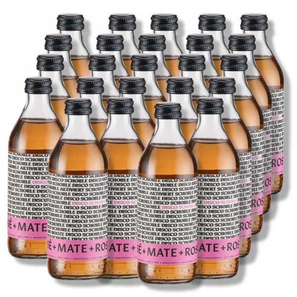 DISCO SCHORLE ROSE + MATE Weinmischgetränk Kiste 24 x 330 ml / 4.2 % Schweiz