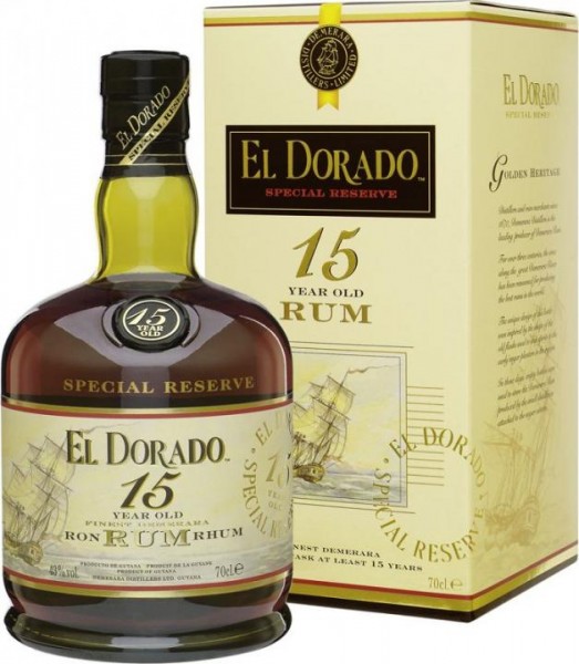 EL DORADO Rum 15 Years 70 cl / 43 % Guyana