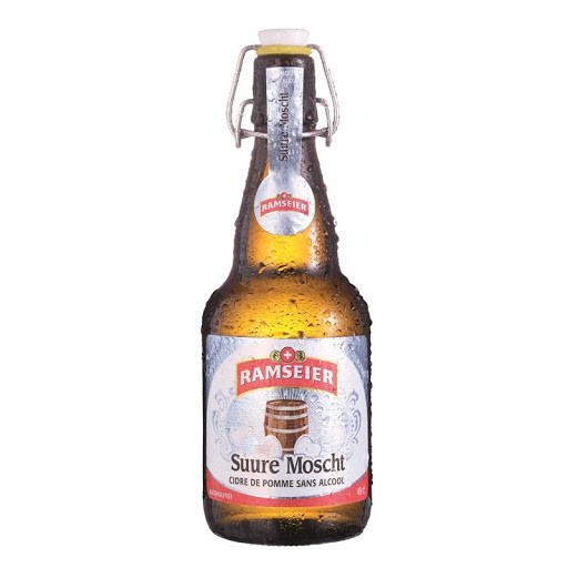 Ramseier SUURE MOSCHT Bügelflasche ALKOHOLFREI Kiste 12 x 490 ml Schweiz