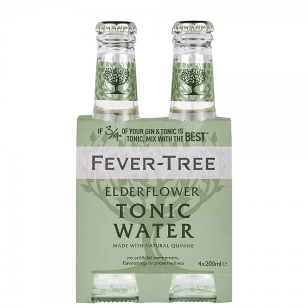 FEVER-TREE ELDERFLOWER Tonic Water Kiste 24 x 200 ml UK